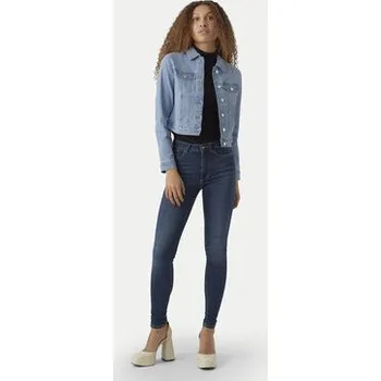 Dámská větrovka Vero Moda Jeansová bunda Luna 10279492 Světle modrá Slim Fit XS