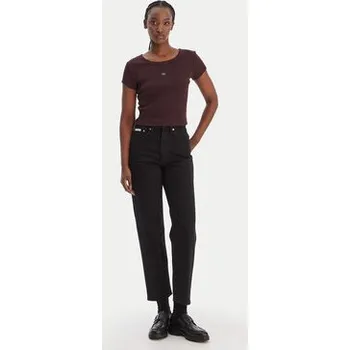 Calvin Klein Jeans Jeansy LV047E734G Černá Taper Fit 34