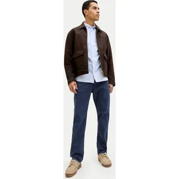 Pánské kalhoty Jack & Jones Kalhoty z materiálu Clark Finn 12293328 Tmavomodrá Regular Fit 29_34