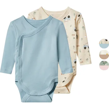 Kojenecký body lupilu® Dětské zavinovací body s BIO bavlnou, 2 kusy