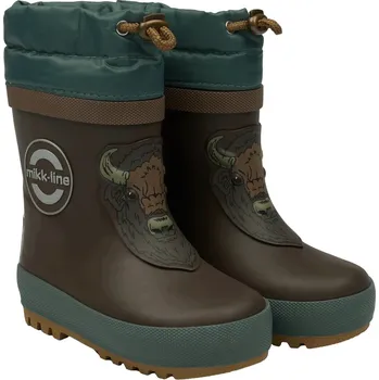 Dívčí holínky Mikk-Line Mikk - Line holínky s vlněnou podšívkou 38036 Demitasse Velikost: 25