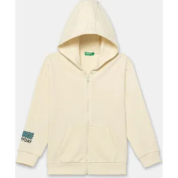 Chlapecká mikina Dětská bavlněná mikina United Colors of Benetton 3J68G503Y.P.seasonal béžová 80X, vel. 110