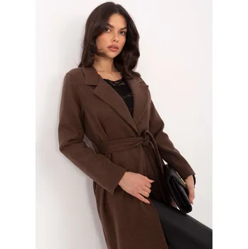 Dámský kabát Kabát TW EN BI 5312A.85 hnědý S