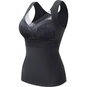 Dámské erotické šaty Best Fashion Dámská hřejivá termo spodní košilka Velikost: XXL, Barva (Varianta): Černá