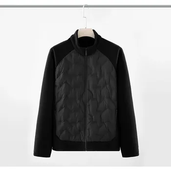 Best Fashion Pánská outdoorová péřová bunda se stojáčkem Velikost: 4XL, Barva (Varianta): Černá