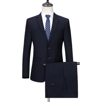 Pánský oblek Best Fashion Pánský společenský oblek slim fit Velikost: S, Barva (Varianta): Modrá