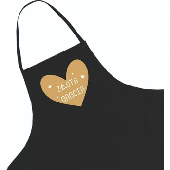 Kuchyňská zástěra Kuchyňská zástěra černá ke Dni babiček + jméno, vzor 9