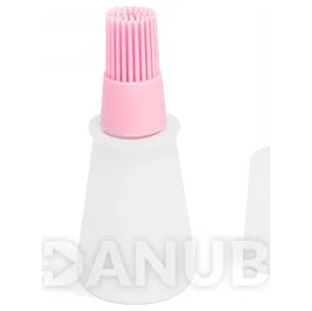 Silikonový štětec na olej - 60 ml - růžový