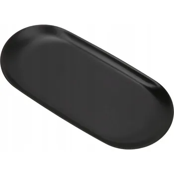 Oválný tác Černý Nerezová Ocel