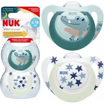 dudlíky Dudlík NUK anatomický silikonový 6 m + 2 ks