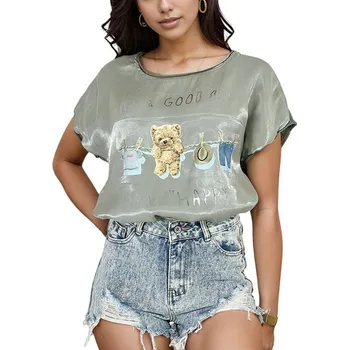 Dámská halenka Royalfashion halenka krátký rukáv střih klasický, univerzální velikost