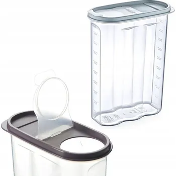 Dóza na potraviny Nádoba na sypké potraviny s dávkovačem a odměrkou 2,4 l