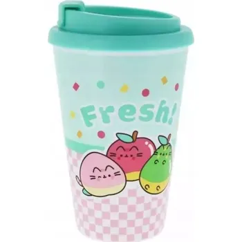 PUSHEEN FRUITS cestovní hrnek TRAVEL MUG trh Pusheena