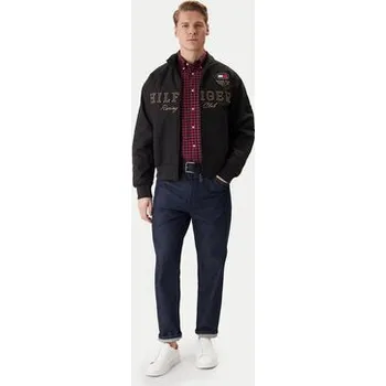 Pánský bomber Tommy Hilfiger Bunda bomber Racing MW0MW42565 Černá Regular Fit S