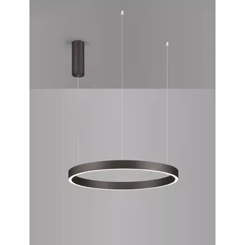 Moderní lustr Elowen 60 hnědá