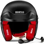 Sparco helma RJ-i s intercomem a homologací FIA, barva: černo-červená, velikost: ML (59)