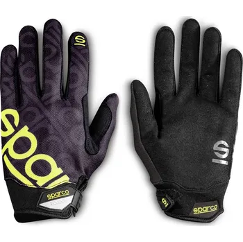 Pracovní rukavice Rukavice pro mechaniky Sparco Meca-3, barva černo-žlutá, Velikost: 10