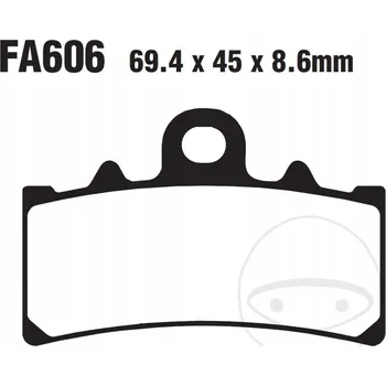 Brzdová destička Brzdové destičky EBC EPFA606HH