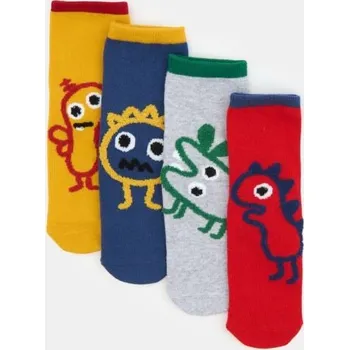 Sinsay - Sada 4&nbsp;párů ponožek - vícebarevná - 392HH-MLC - 392HH-MLC-R26