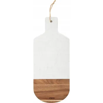 Obraz Dekorativní deska MARBLE bílá 40x17 cm HOMLA