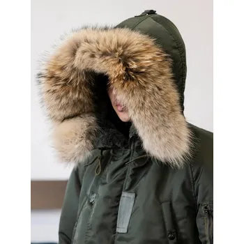 Pánský zimní kabát Best Fashion Pánská zateplená bunda s kožíškem a podšívkou Velikost: M