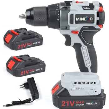 Vrtačka Aku Šroubovák Minexo s akumulátorovým napájením 21 V WKRET_SZARA_21V