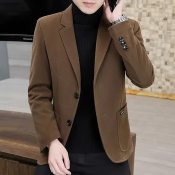 Pánské sako Best Fashion Pánské elegantní společenské sako Velikost: 3XL, Barva (Varianta): Kávová