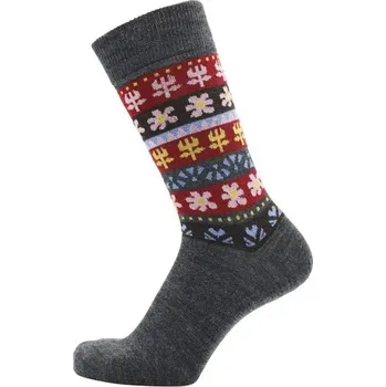 Dámské termo ponožky Merino ponožky Happy antracite, Bengt & Lotta Švédsko Šedá 40/45