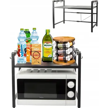 Obývací pokoj KUCHYŇSKÁ POLICE STOJAN POD MIKROVLNNOU TROUBU NASTAVITELNÁ ROZTAHOVACÍ