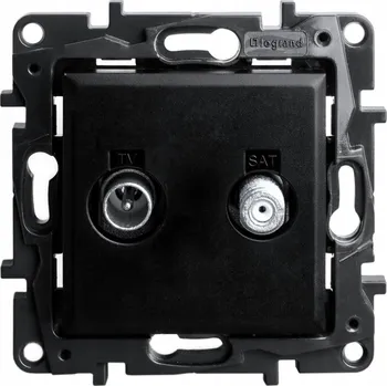 Elektrická zásuvka Anténní zásuvka nástěnná Legrand černá