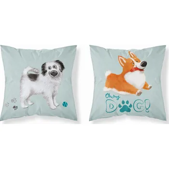 Povlak na polštářek Povlak 40 x 40 polštáře Detexpol pejsci