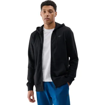 Pánská mikina 4F pánská rozepínací tepláková mikina s s kapucí 4FWMM00TSWSM1768 černá