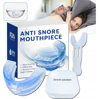 Pomůcka proti chrápání a spánkové apnoe Chrániče zubů proti chrápání, náustky na spaní 1 ks