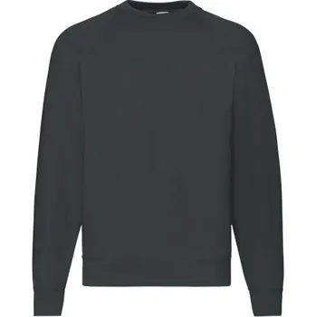 Pánská mikina Pánská mikina Raglan Sweat Fruit of the Loom Černá XXL