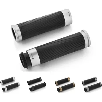 Gripy Rizoma 30Gradi s uchycením lanek, 22mm, různé barvy, hliník (2ks) - Šedá