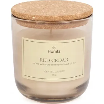 Svíčka Dekorativní parafinová svíčka Red Cedar Homla 1 ks