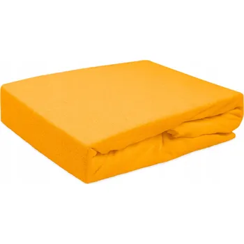 Prostěradlo Prostěradlo bavlna froté 160x200x20 s gumou žloutek Darymex