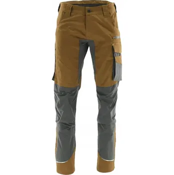 Pánské kalhoty Kalhoty s elastickým pasem MOTIONFLEX, hnědé, SARA vel. 56