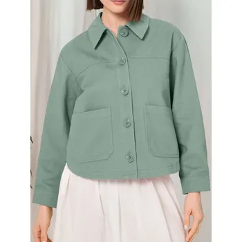 Dámská casual bunda Sinsay - Bavlněná košilová bunda - neonová - 148EM-71X - 148EM-71X-XXS