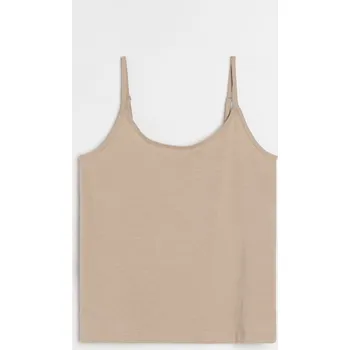 Sinsay - Bavlněné tílko - béžová - 551HA-08X - 551HA-08X-XXS