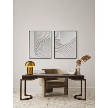 Stojací lampa Designová stojací lampa Pois Zlatá