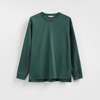 Pánské tričko Reserved - Tričko s dlouhými rukávy s vysokým podílem bavlny - světle zelená - 949HL-70X - 949HL-70X-M