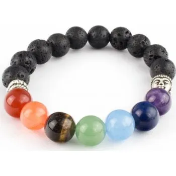 Souprava šperků Čakrový - láva - 10mm