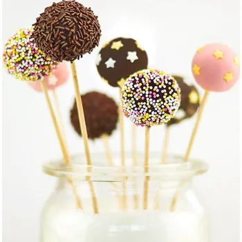 Jednorázové nádobí Dřevěné špejle do lízátek FirstPack 95mm 500ks