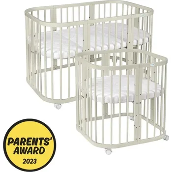 Dětská postýlka WALDIN hranatá postýlka 7v1 Olive