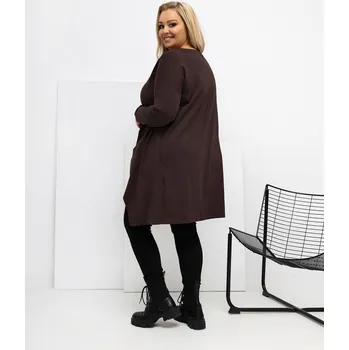 Dámská halenka Halenka RV BZ 7054 1.06 tmavě hnědá jedna velikost