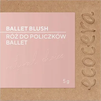 Tvářenka Lisovaná tvářenka růžová ecocera Natural Choice Ballet 5 g