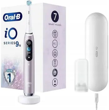 Elektrický zubní kartáček Oral-B iO 9 Elektrický Zubní Kartáček, Rose Quartz, Design by Braun