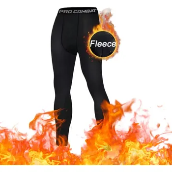 Pánské kalhoty Best Fashion Pánské zateplené kompresní legíny na sport Velikost: XXL, Barva (Varianta): 1 Pc Black Letter