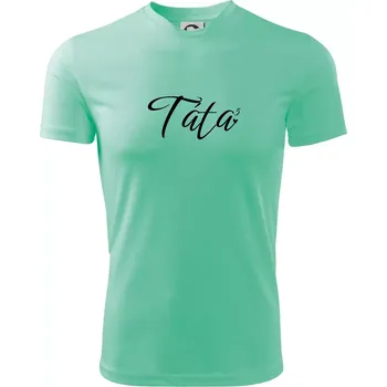 Pánské tričko Psací Táta pátá mocnina - pět dětí - Pánské triko Fantasy sportovní (dresovina) - 2XL ( Mátová )